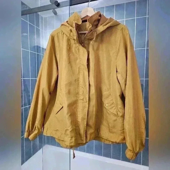 Catherine Malandrino Yellow Windbreaker Zip-Up Jacket - Picture 2 of 4